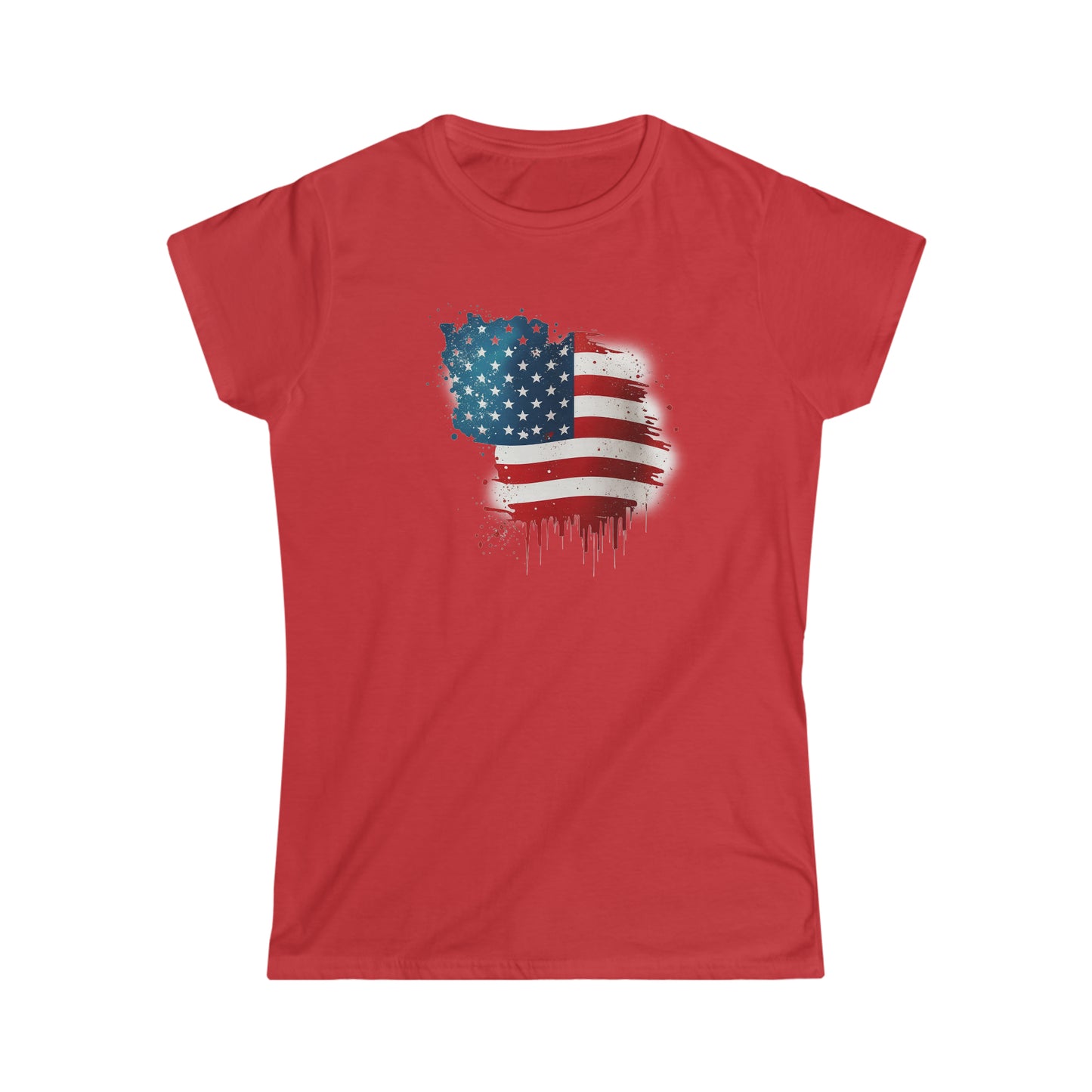 American Flag Softstyle Tee