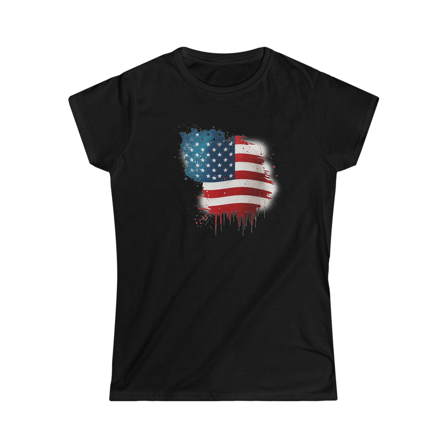 American Flag Softstyle Tee