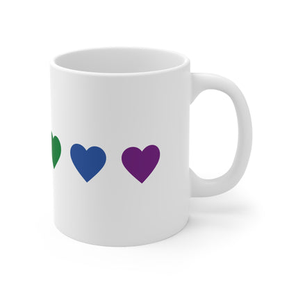 Hearts Ceramic Mug 11oz