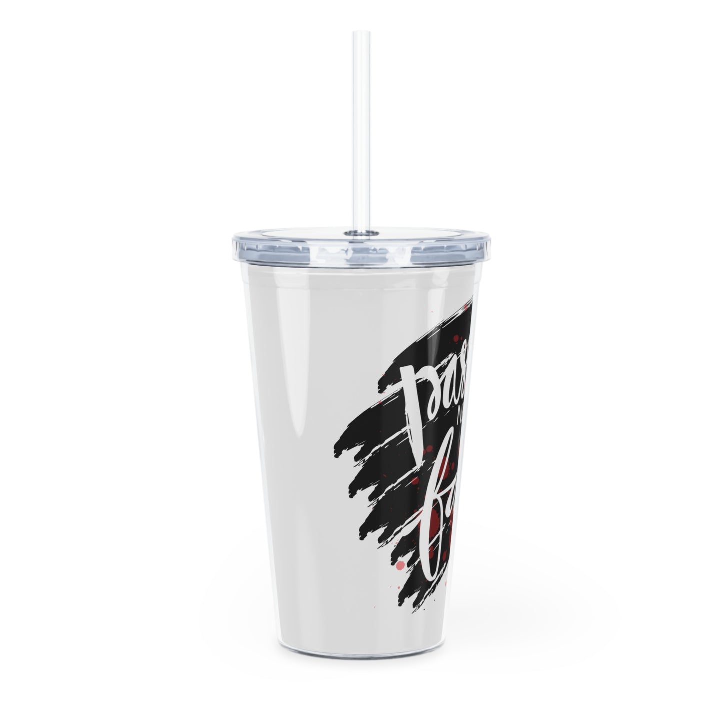 Plastic Tumbler with Straw