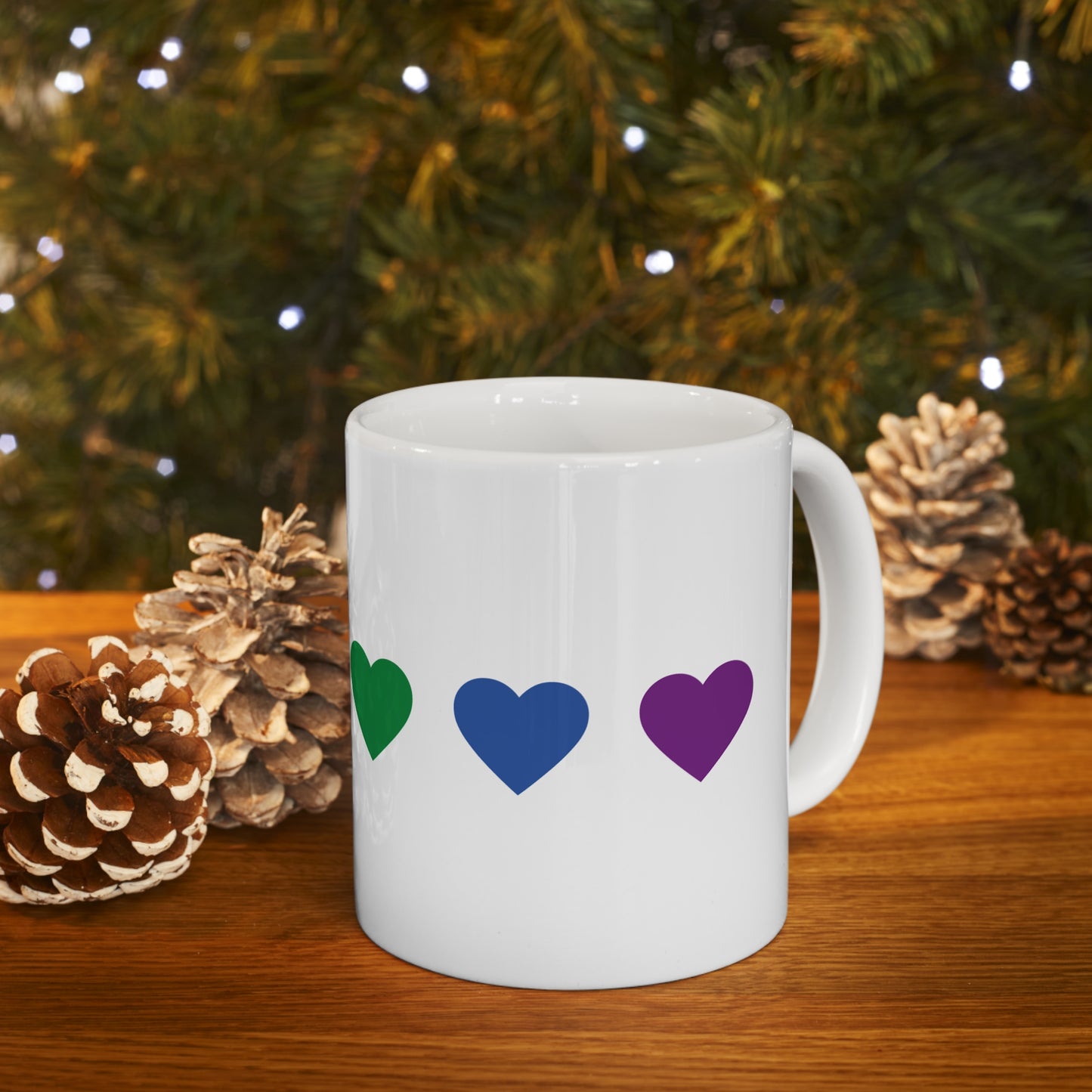 Hearts Ceramic Mug 11oz