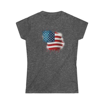 American Flag Softstyle Tee