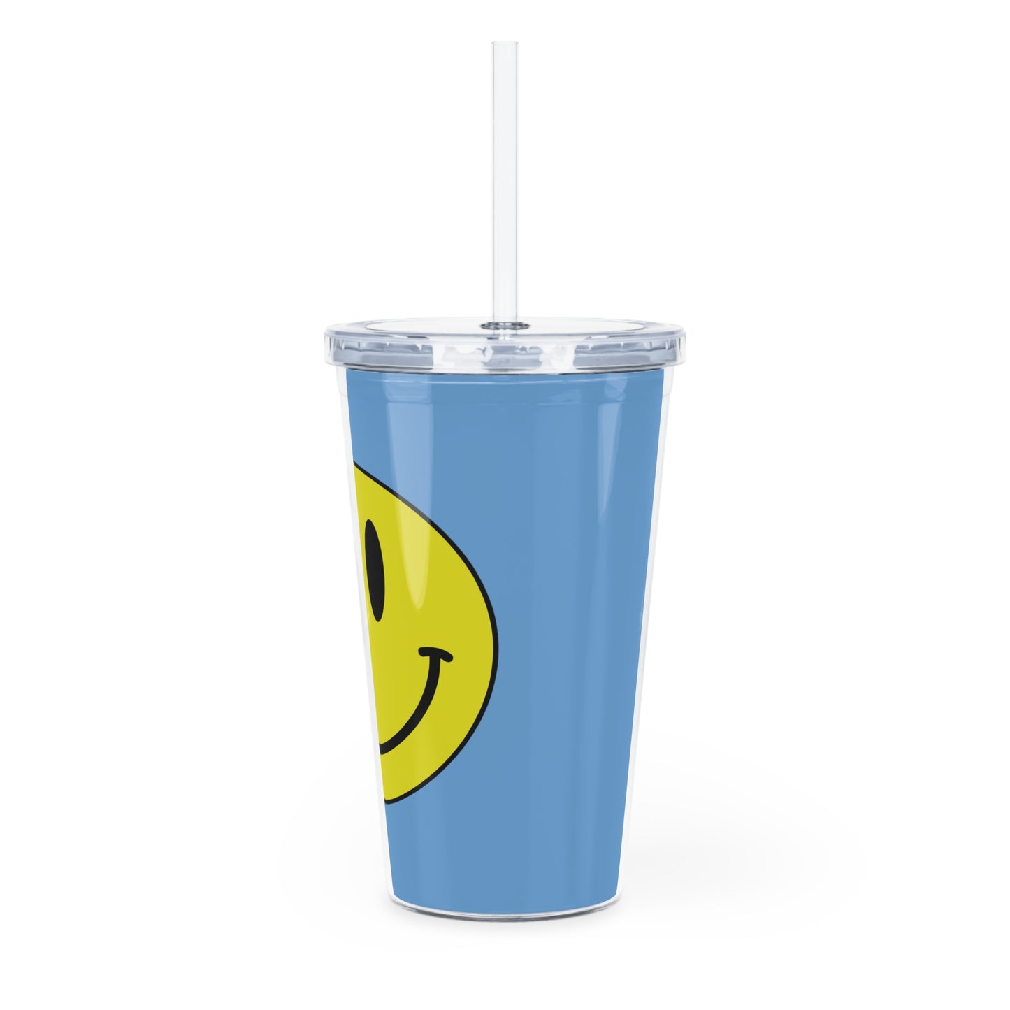 Plastic Tumbler with Straw