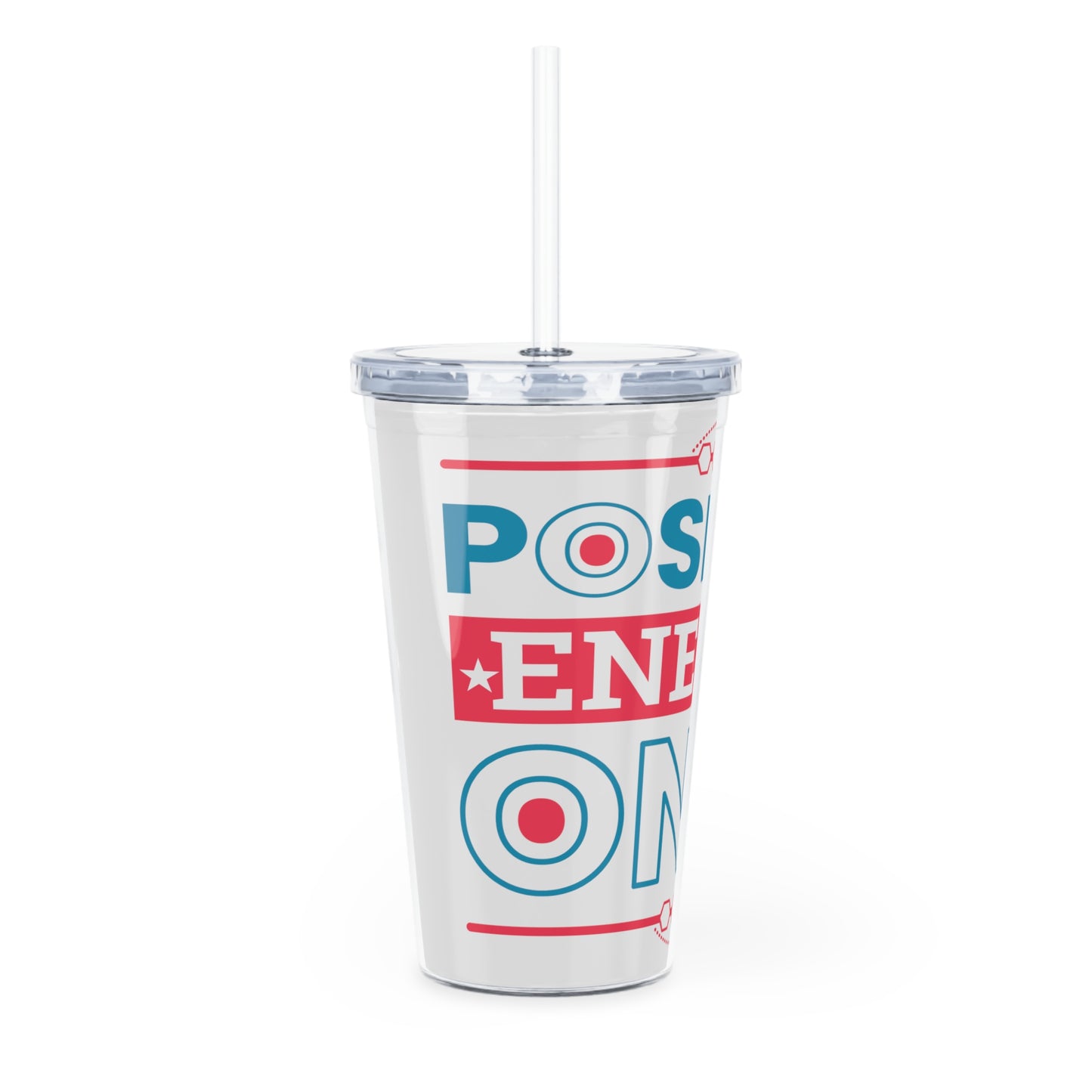 Plastic Tumbler with Straw