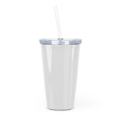 Plastic Tumbler with Straw