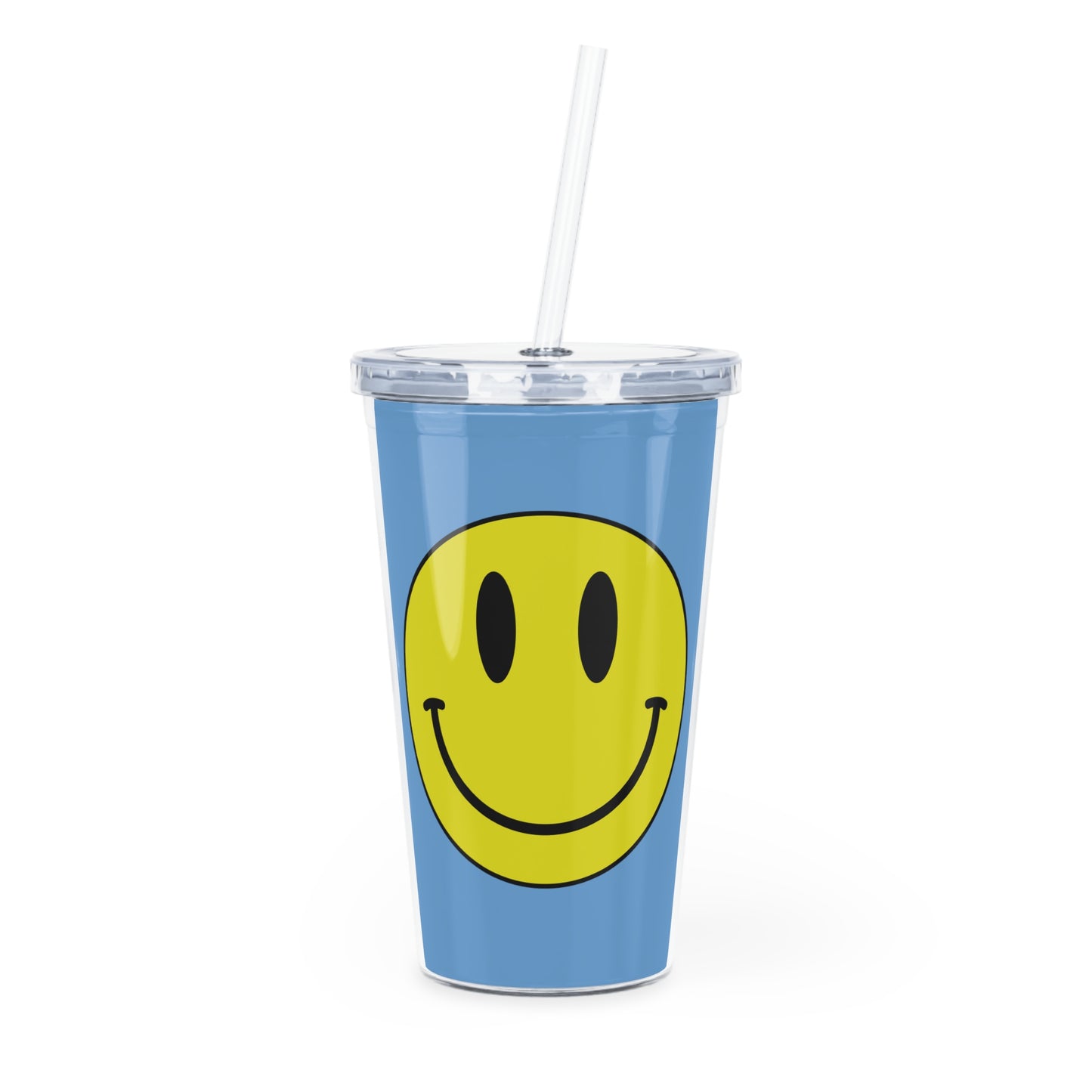 Plastic Tumbler with Straw