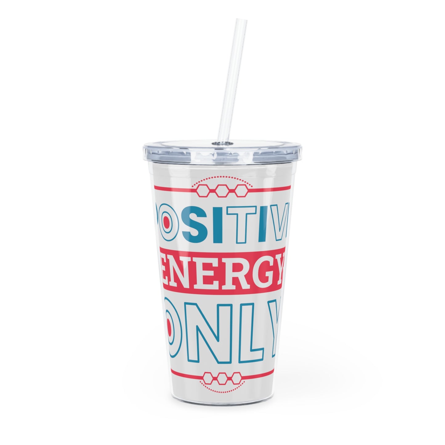 Plastic Tumbler with Straw