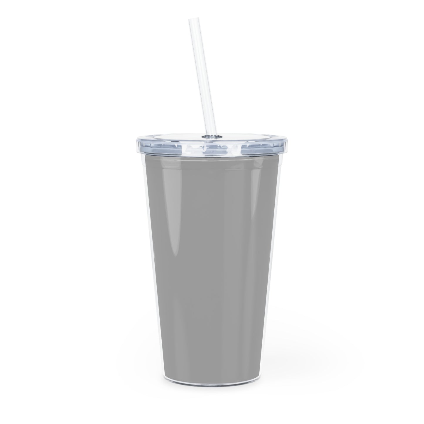 Plastic Tumbler with Straw