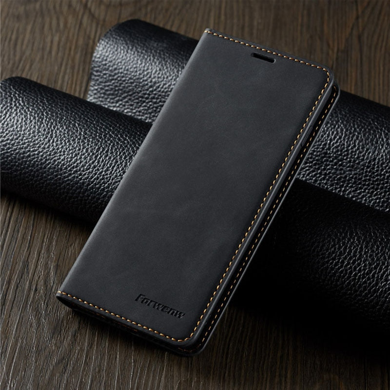 Leather Flip Case For Samsung A52 A53 A50 A73 A21S S22 S21 S20 FE S10 S9 S8 Plus Ultra A72 A51 A32 A12 A70 A40