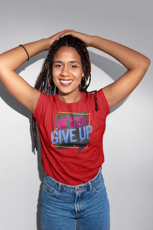 Never Give Up Softstyle Tee