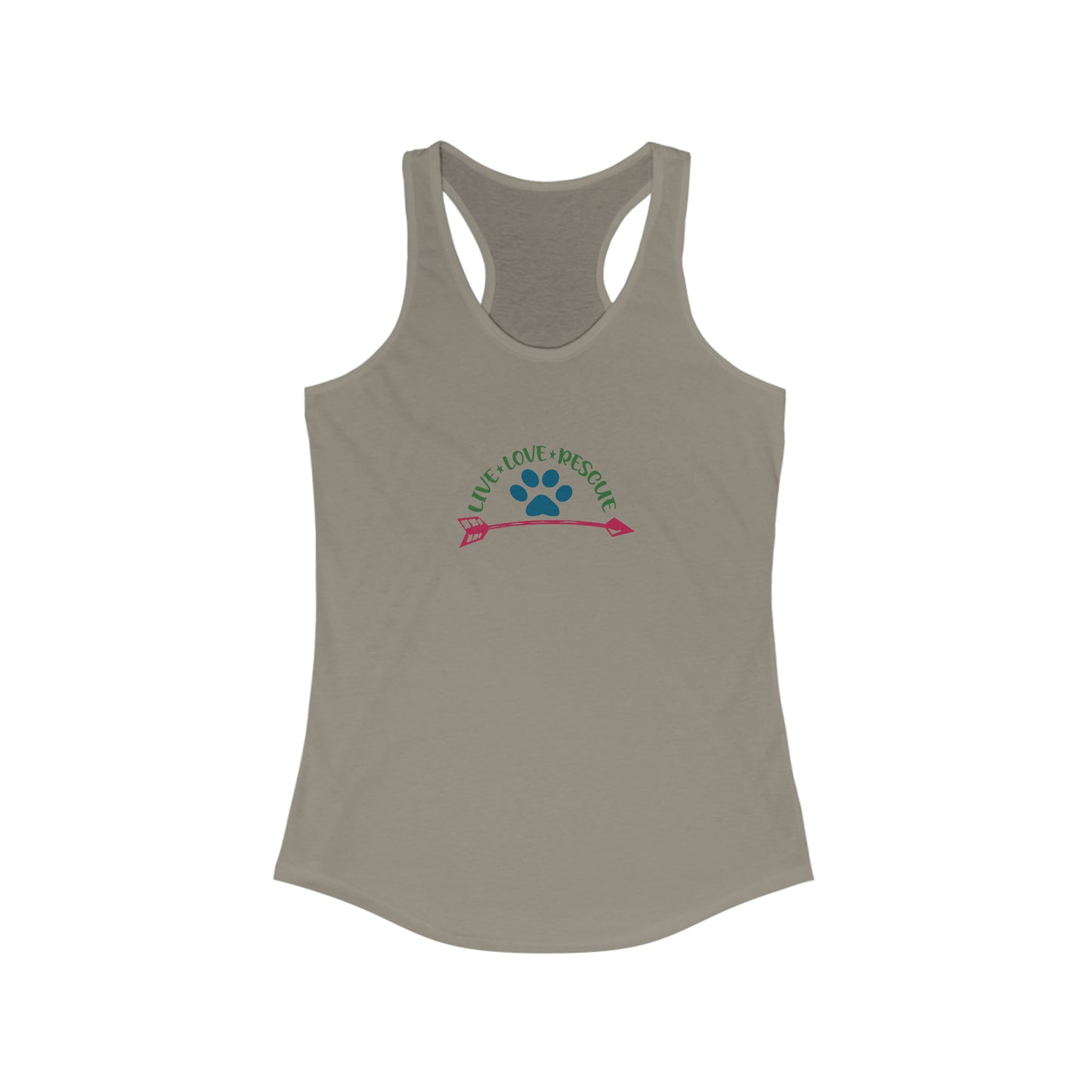 Live Love Rescue Racerback Tank