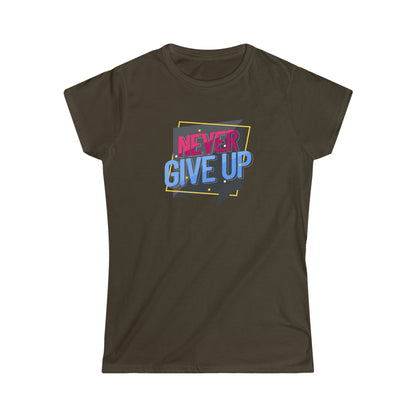 Never Give Up Softstyle Tee