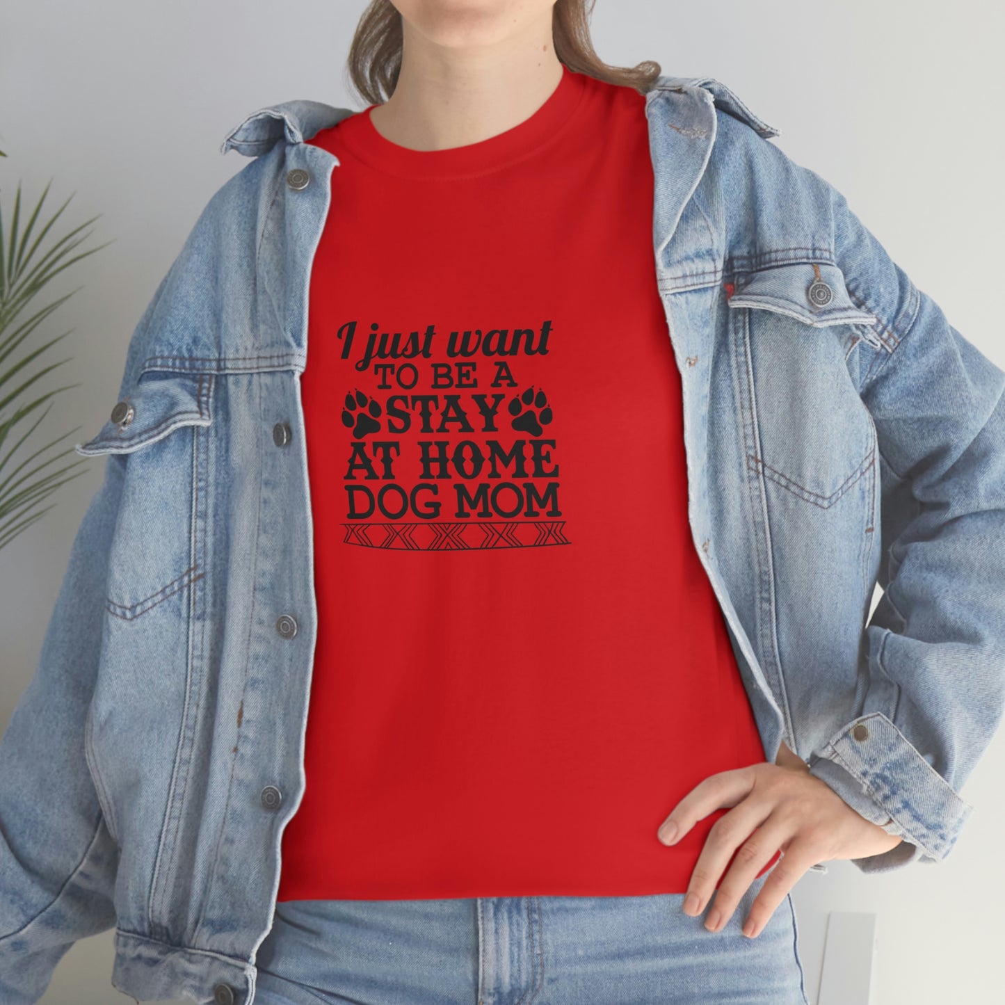 Stay At Home Dog Mom Tee