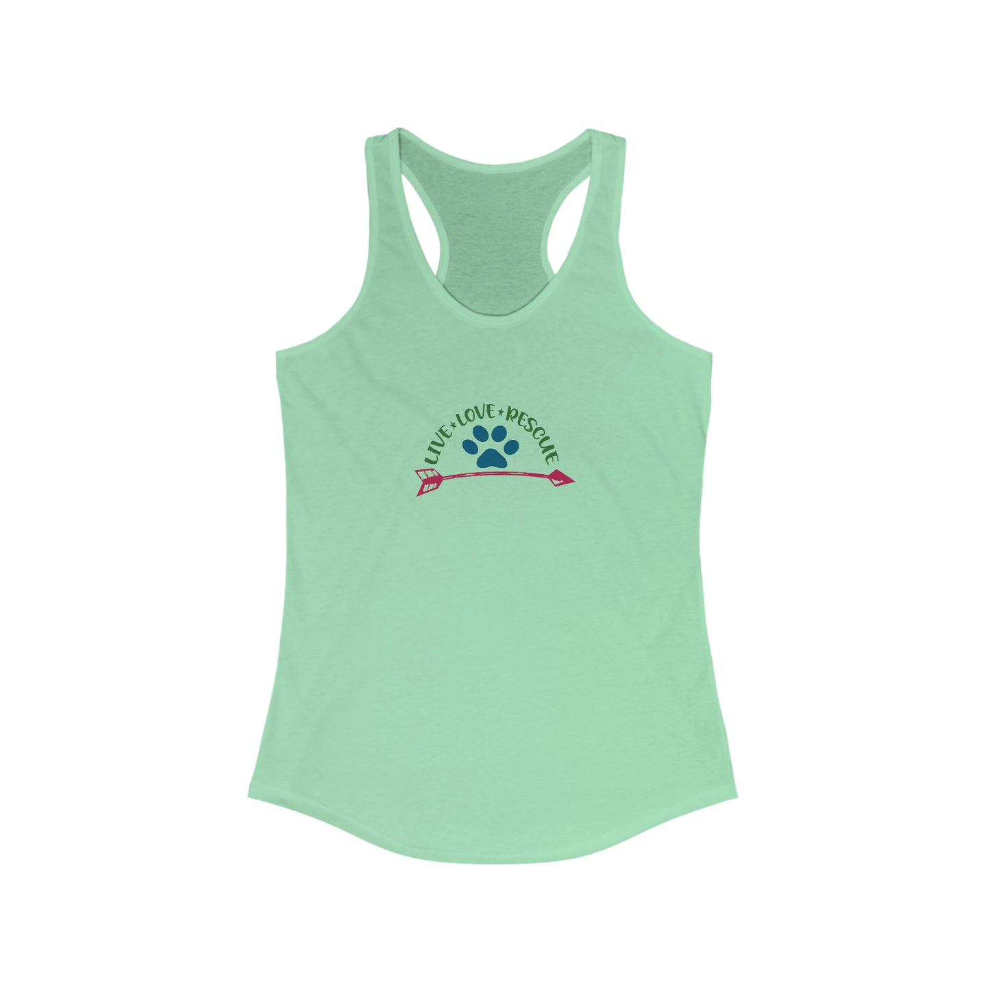 Live Love Rescue Racerback Tank