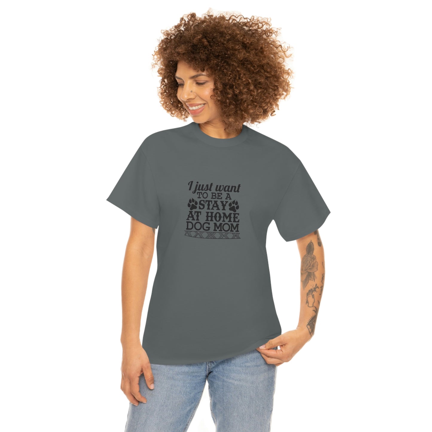 Stay At Home Dog Mom Tee