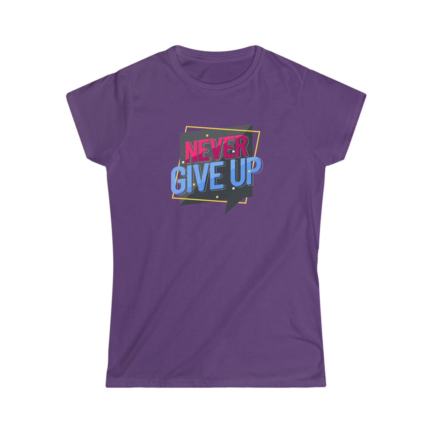 Never Give Up Softstyle Tee