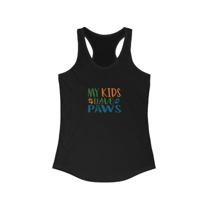 My Kids Have Paws Racerback Tank