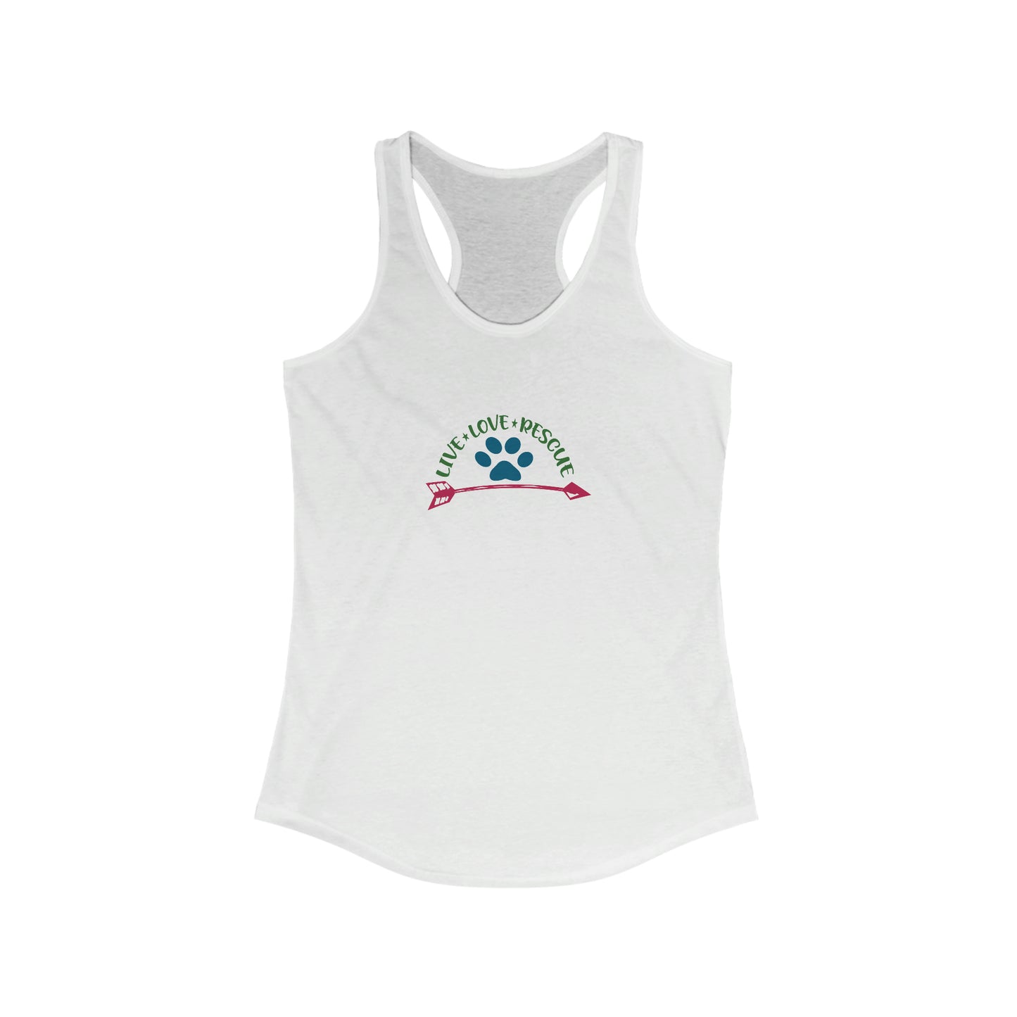 Live Love Rescue Racerback Tank