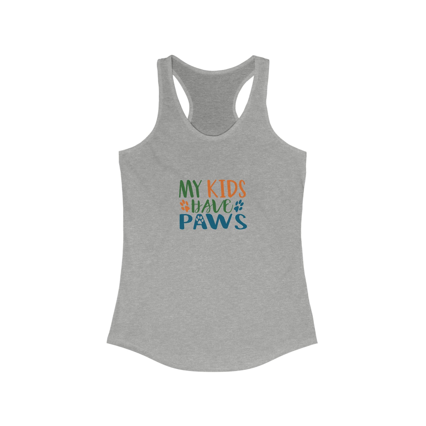 My Kids Have Paws Racerback Tank