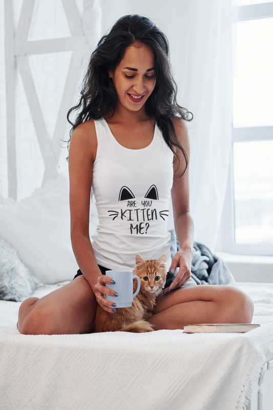 Are You Kitten Me Racerback Tank